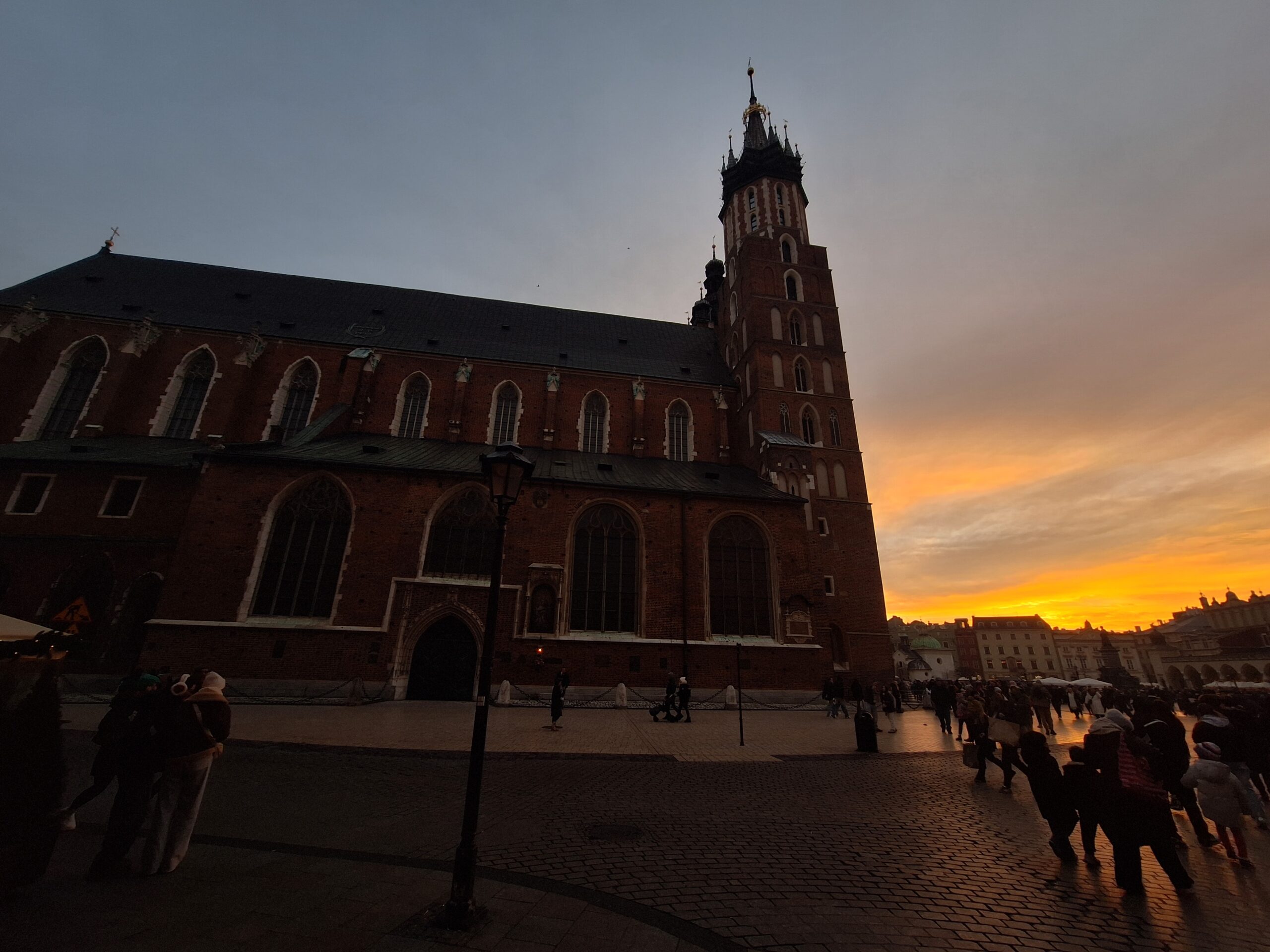 Kraków rynek zimą