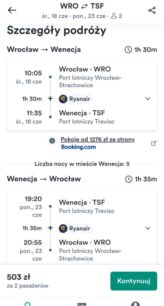 tanie loty do wenecji z Wrocławia